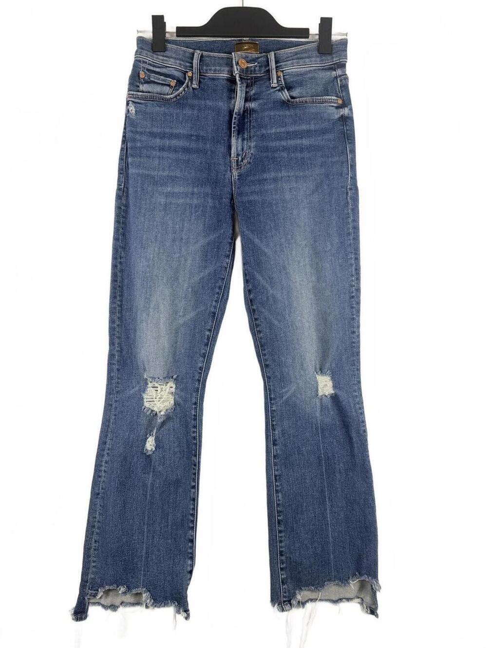 MOTHER The Insider Crop Step Fray‎ Stretch Jeans Dancing Coals High Rise Size 27
